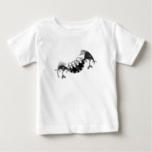 Camiseta Esquisito desenho de répteis de monstro