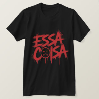 Camiseta "ESSA COISA" Grafite Vermelho | 