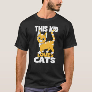 Camiseta Essa Criança Ama Gatos Eu Miau Eu Gatinho Eu Gatos