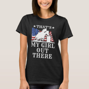Camiseta Essa é a minha Pai de corrida de barril mãe pai