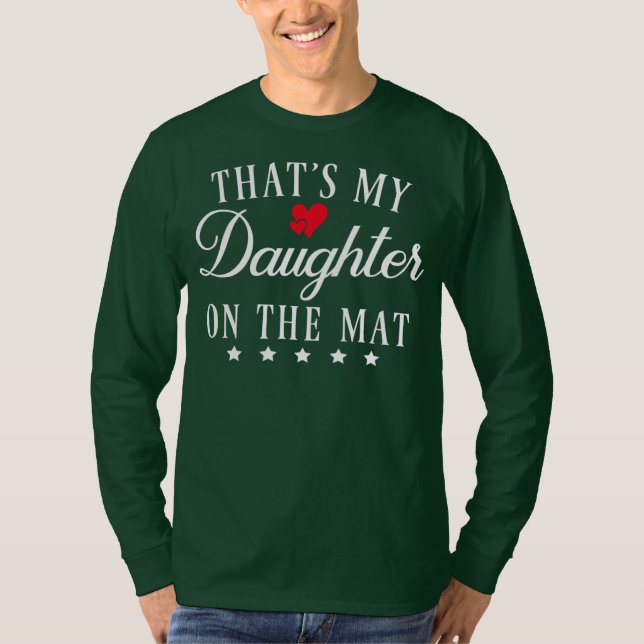 Camiseta Essa é minha filha na Luta do tapete, Pai da mãe (Frente)