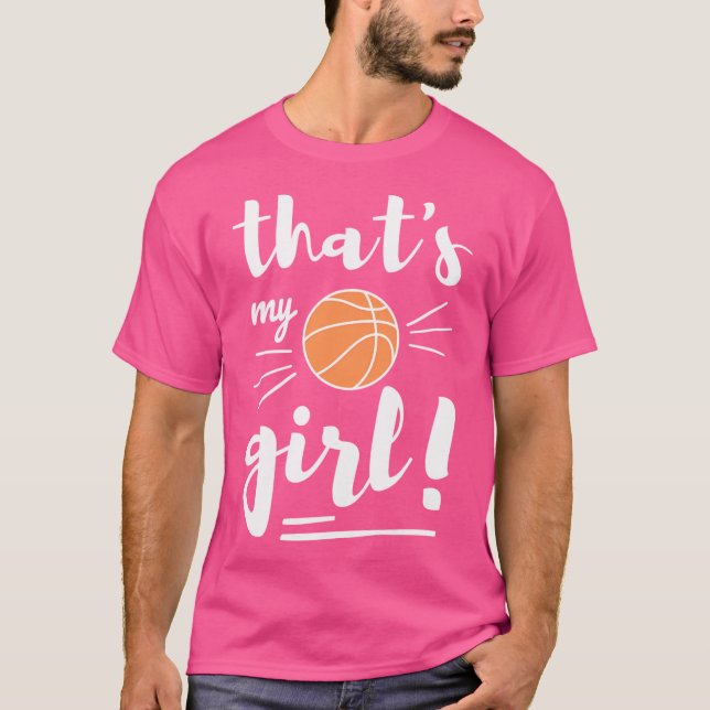 Camiseta Essa é minha garota de basquete de basquete mãe de (Frente)