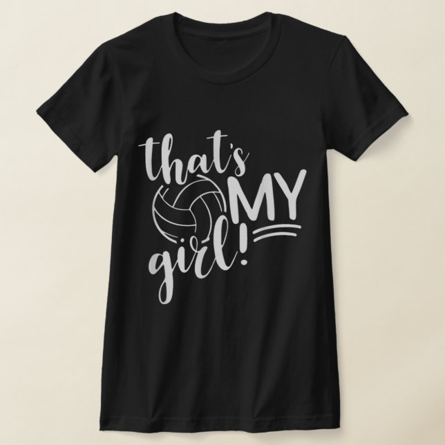 Camiseta Essa é minha garota orgulhosa de voleibol mãe de v (Postura )