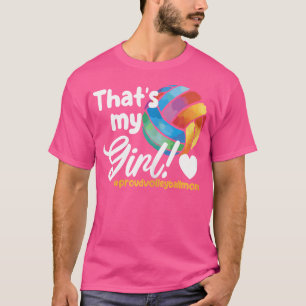 Camiseta Essa É Minha Garota Orgulhosa Mãe De Voleibol Engr