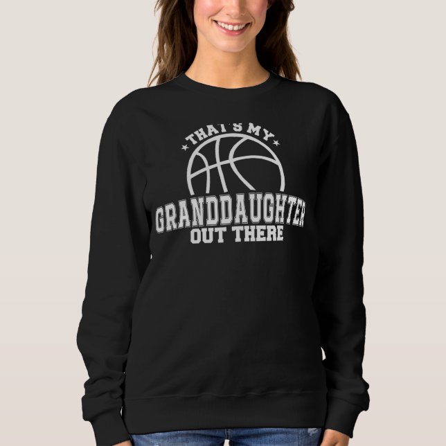 Camiseta Essa é minha neta lá fora, basquete (Frente)