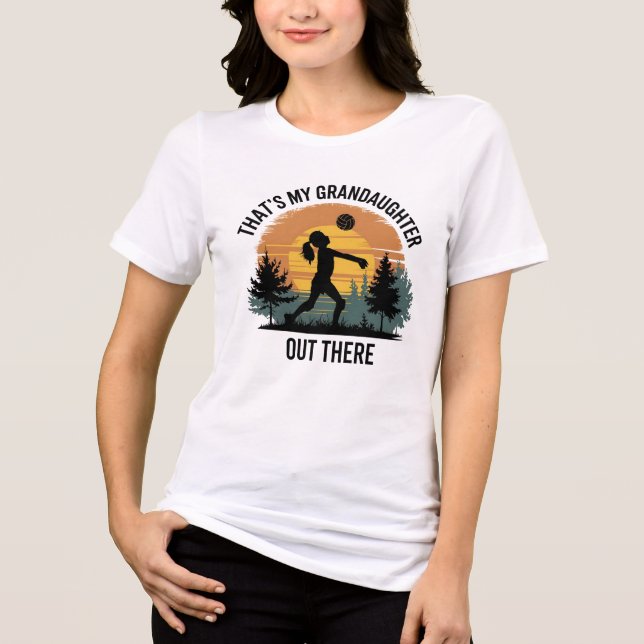 Camiseta Essa é minha neta lá fora, vôlei (Frente)