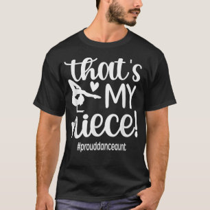 Camiseta Essa é minha tia de dança de sobrinha de uma baila