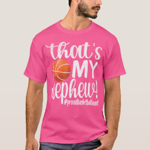 Camiseta Essa É Minha Tia Orgulhosa De Basquete Do Sobrinho