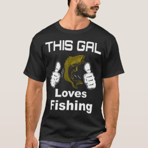 Camiseta Essa garota adora pescar
