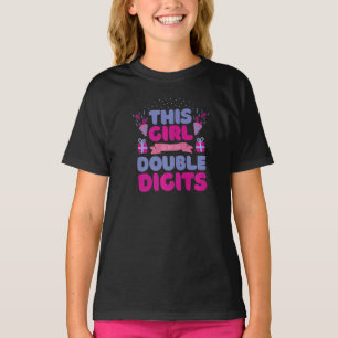 Camiseta Essa Garota Agora É Um Aniversário De Duas Dígitas