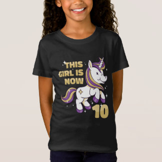 Camiseta Essa garota agora tem dois dígitos, 10ª garota de 