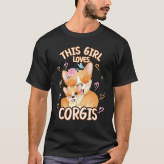 Camiseta Essa Garota Ama Corgis' Para Garotas Adolescentes