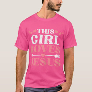 Camiseta Essa garota ama Jesus Cristo Deus Fé Christian G
