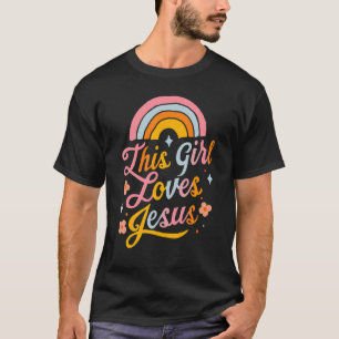 Camiseta Essa garota ama Jesus fé cristã fé religiosa W
