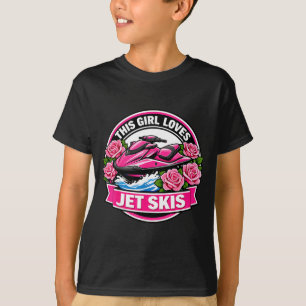 Camiseta Essa garota ama jet skis amante mulheres jetski pw