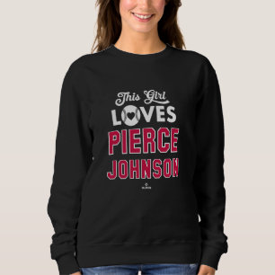 Camiseta Essa garota ama Pierce Johnson Atlanta Baseball ML