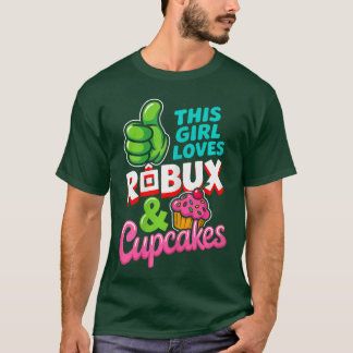 Camiseta Essa Garota Ama ROBUX e Cupcakes Divertida Jogador