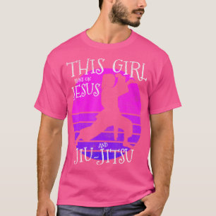 Camiseta Essa Garota Funciona Com Jesus E Jiu Jitsu