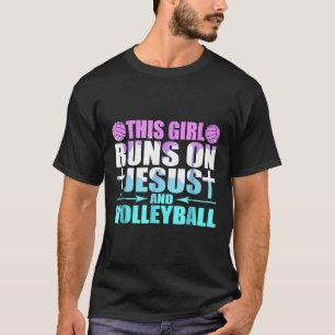 Camiseta Essa Garota Funciona Com Jesus E Novidade De Volei