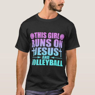 Camiseta Essa Garota Funciona Com Jesus E Novidade De Volei