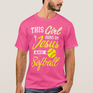 Camiseta Essa Garota Funciona Com Jesus E Sofá Para As Mulh