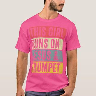 Camiseta Essa Garota Funciona Com Jesus E Tshirt De Trompet