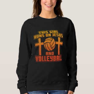 Camiseta Essa Garota Funciona Com Jesus E Voleibol