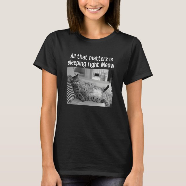 Camiseta Essa Matéria É Certa Pet De Gato (Frente)