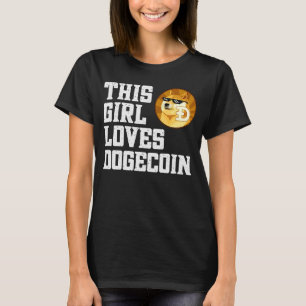 Camiseta Essa Menina Adora Criptografia De Dogecoin Dogecoi