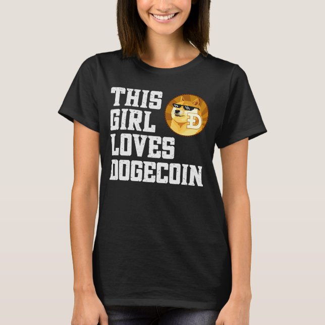 Camiseta Essa Menina Adora Criptografia De Dogecoin Dogecoi (Frente)