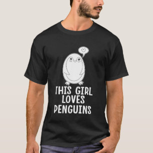 Camiseta Essa Menina Adora Pinguins Engraçada Pinguim