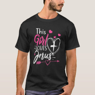 Camiseta Essa Menina Ama Jesus Fé Mulheres Cristãs