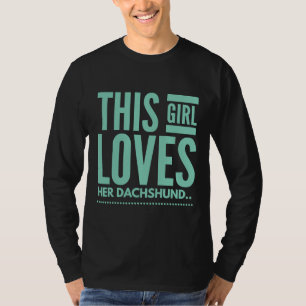 Camiseta Essa Menina Ama Seu Dachshund