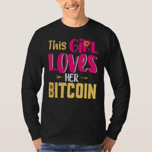 Camiseta Essa Menina Ama Suas Garotas De Moeda Criptográfic