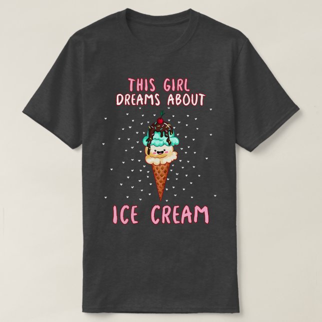 Camiseta Essa Menina Sonha Com O Sorvete (Frente do Design)