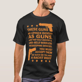 Camiseta Essas Armas Não Identificam Mais Como Armas