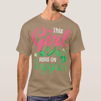Camiseta Essas Garotas Funcionam Sobre Veggies Engraçados V