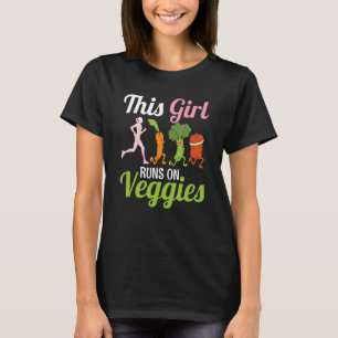 Camiseta Essas Garotas Funcionam Sobre Veggies Vegan Vegans