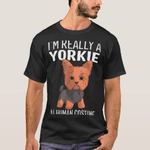 Camiseta Esse É Meu Disfarce Humano Eu Sou Um Cachorro York