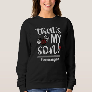 Camiseta Esse é meu filho orgulhoso correndo mamãe Race Mãe