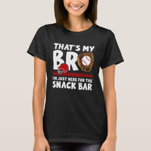 Camiseta Esse é Meu Irmão Apanhador de Beisebol Irmão Apanh