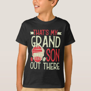 Camiseta Esse é meu neto aí jogando hóquei para a vovó