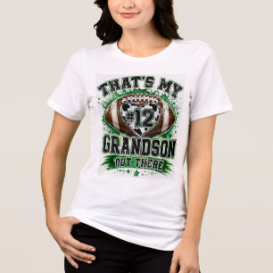 Camiseta Esse É Meu Neto Fã de Futebol Estampa de Vaca Núme