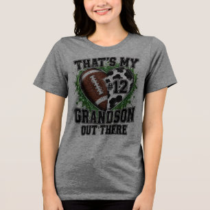 Camiseta Esse é Meu Neto Fã de Futebol Estampa de Vaca Núme