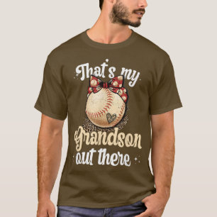 Camiseta Esse é meu neto lá fora, a avó de beisebol T-Sh