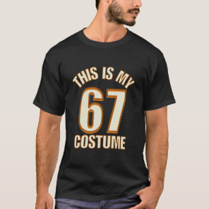 Camiseta Esse É Meu Traje de Halloween 67 Roupa Preguiçosa 