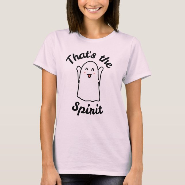 Camiseta Esse é o Espírito - Feliz Design Fantasma (Frente)