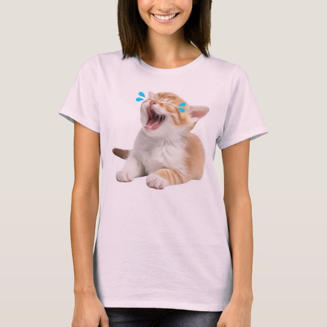 Camiseta Esse é o gato engraçado e engraçado dele. (Frente)