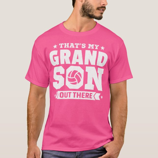 Camiseta Esse É O Meu Avô De Voleibol Lá Fora (Frente)