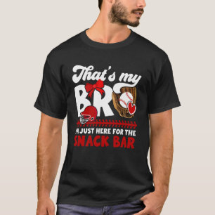 Camiseta Esse é o meu irmão apanhador de beisebol irmã gato